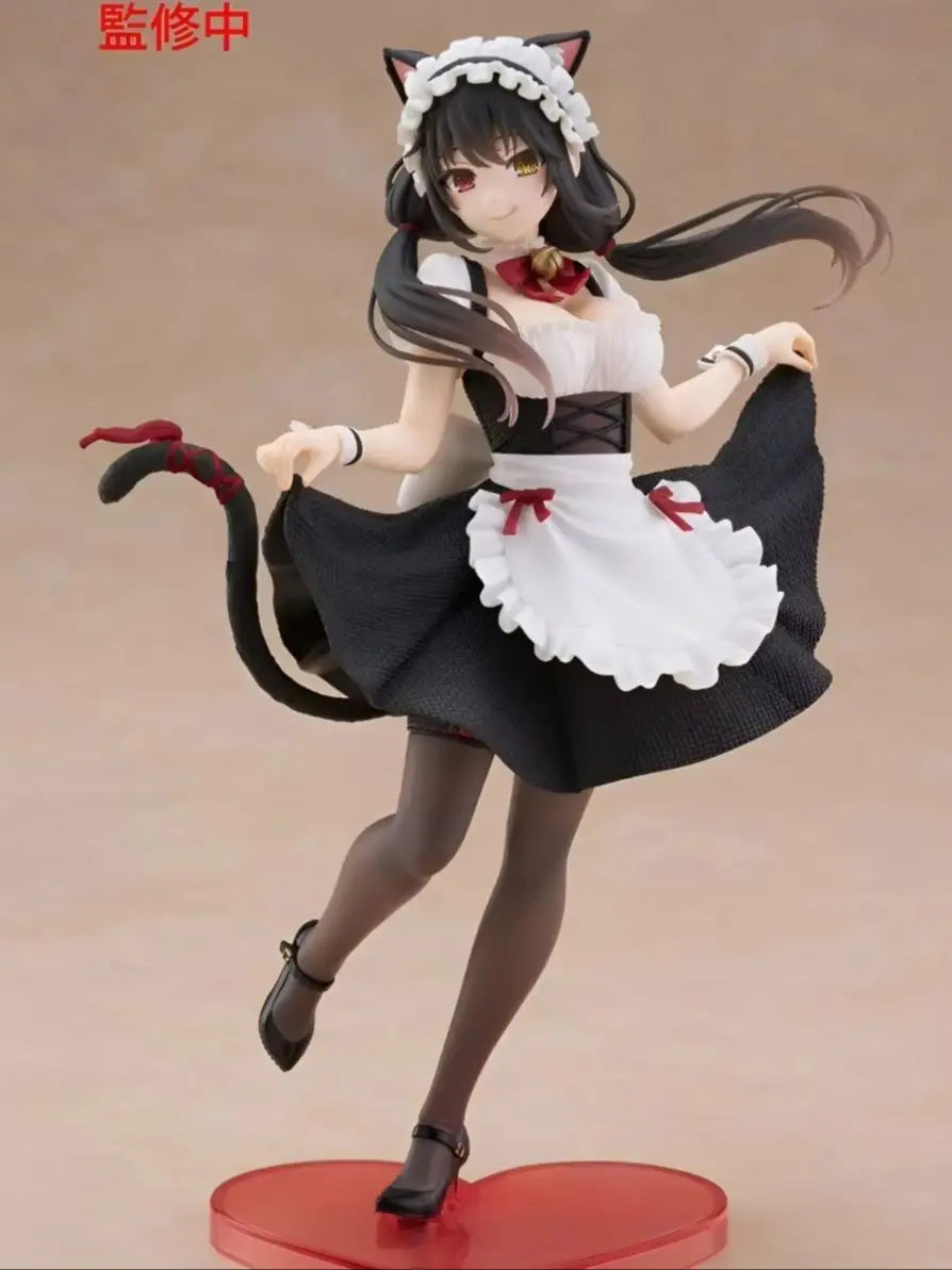 Judai Original Taito Date A Live Coreful Figure Kurumi Tokisaki Yatogami Tohka Cat Ear Maid Action Figure Model Doll Toys