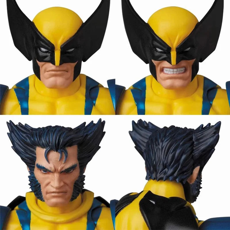 Marvel Mafex Wolverin Anime Figure Marvel X-Men Gk 6-Inch Model Toy Gift Movie Anime Doll Collection Model Genuine
