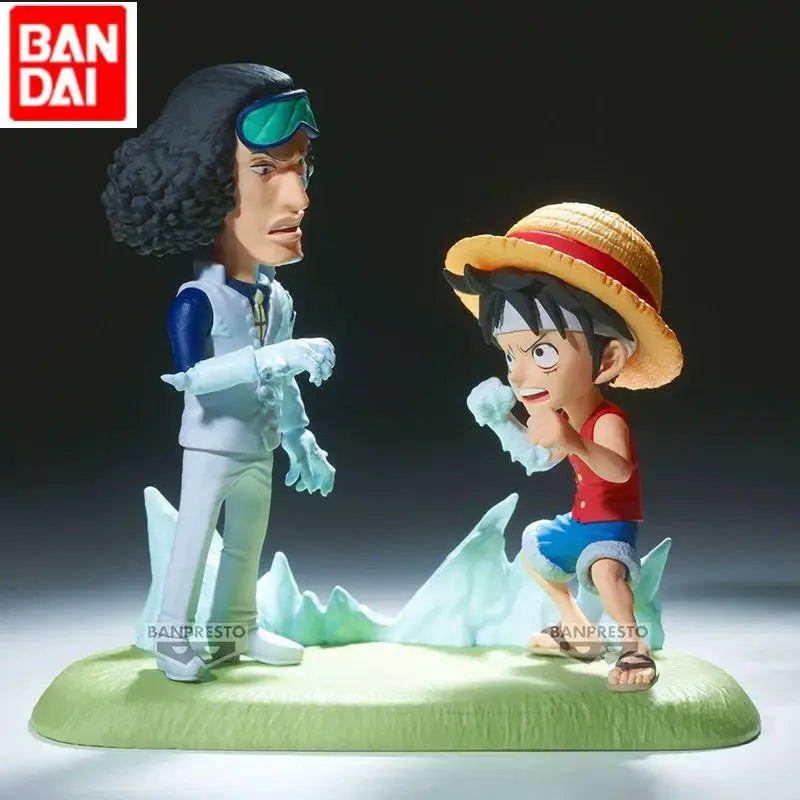 Genuine Bandai Banpresto One Piece Wcf Vol.16 Luffy Vs Kuzan PVC Figure Model Character Model Toy Gift Collection