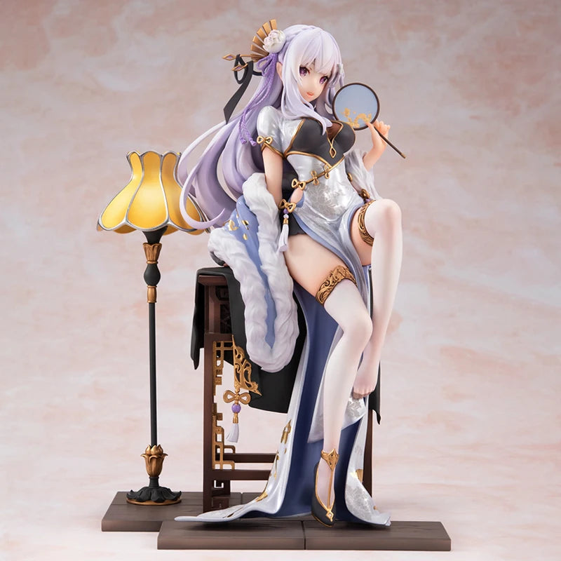 Re Life A Different World From Zero Anime Figur Emilia Rem Kawaii Süße Lolita Figur PVC Sammlung Statue Modell Decora Geschenk