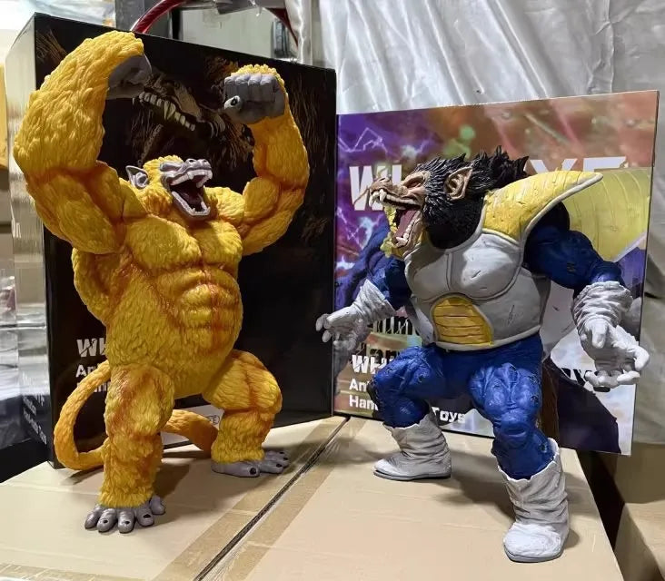 Dragon Ball Anime Golden Ape King Kong Transformierbares Desktop-Ornament Handgefertigtes Modell Actionfigur Sammlerspielzeug Geburtstagsgeschenk