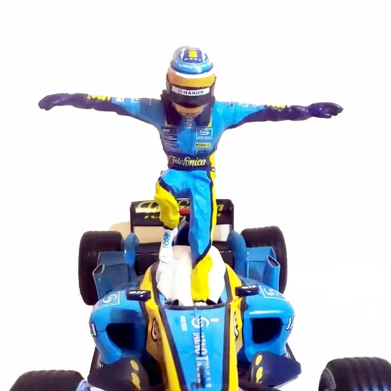 New 1:18 Scale 1Pcs Resin Model Scene Accessory Spain Winning Racing Vehicle Driver Racer Action Figures Collection Display Toy
