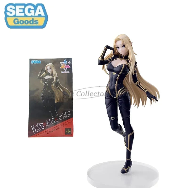Sega Original Luminasta Anime-Figur „Die Eminenz im Schatten“ Alpha Beta 20 cm PVC-Actionfigur Modell Sammlerstück Spielzeug