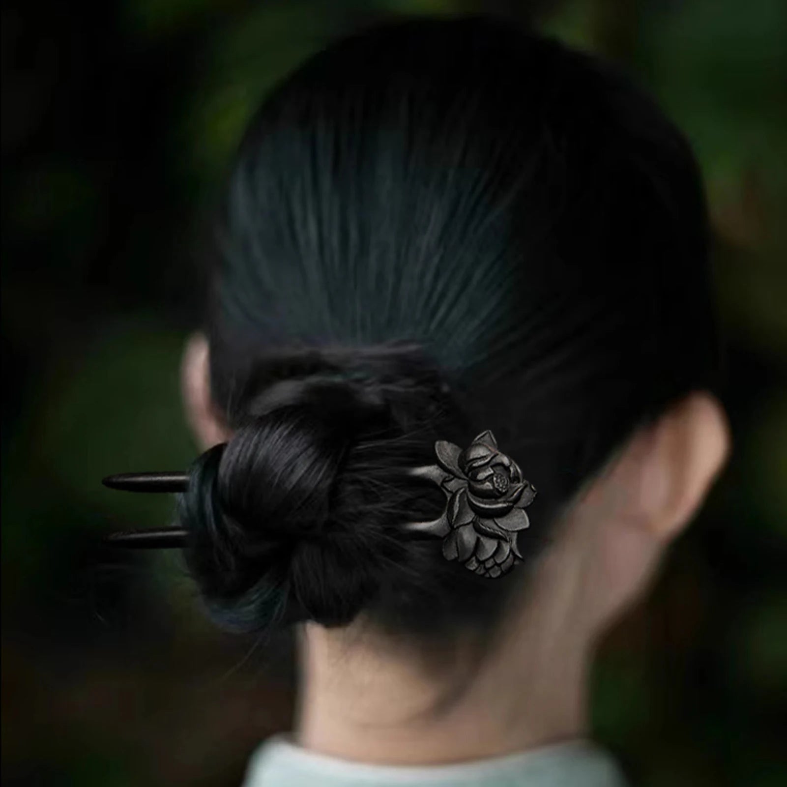 Chinese Style U shaped Hairpin Handmade French Hairpin Two Prong Hair Clip for Hair DIY Accessory Hair Styling