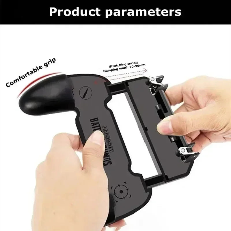W10 Universal Mobile Phone L1R1 Gamepad Joysticks Controller for iPhone Android PUBG Aim Shooting Game Handle Gaming Accessories