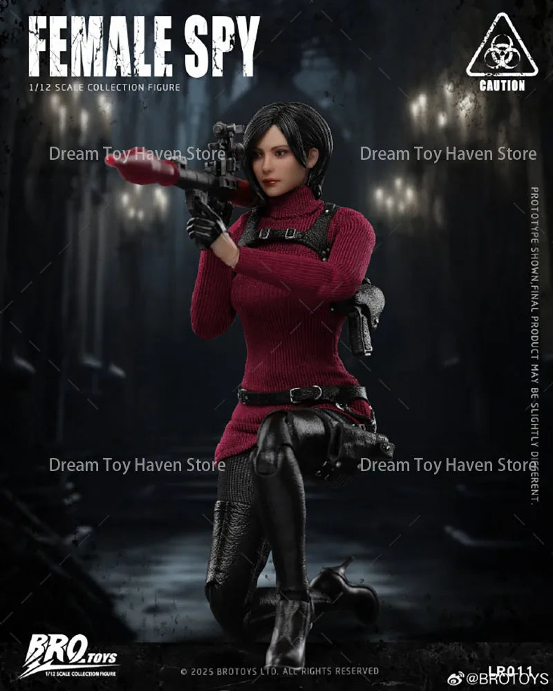 BROTOYS LR011 1/12 Scale Female Soldier Ada King Mysterious Spy Agent Full Set 6Inch Action Figure Model Collectible Toys