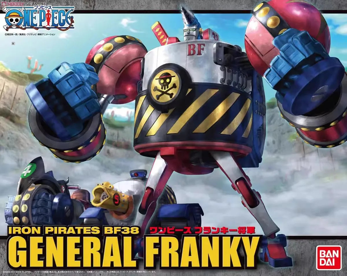 Bandai One Piece Franky Actionfigur General Franky Anime Iron Pirates Modellspielzeug für Jungen
