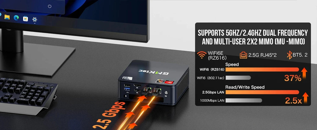 GMKtec M6 ryzen5 mini pc gamer AMD RYZEN 5 6600H DDR5 16GB 500GB 32GB 1TB SSD 5600Mhz NVME Pcie 3.0 Diy Office Gaming computer