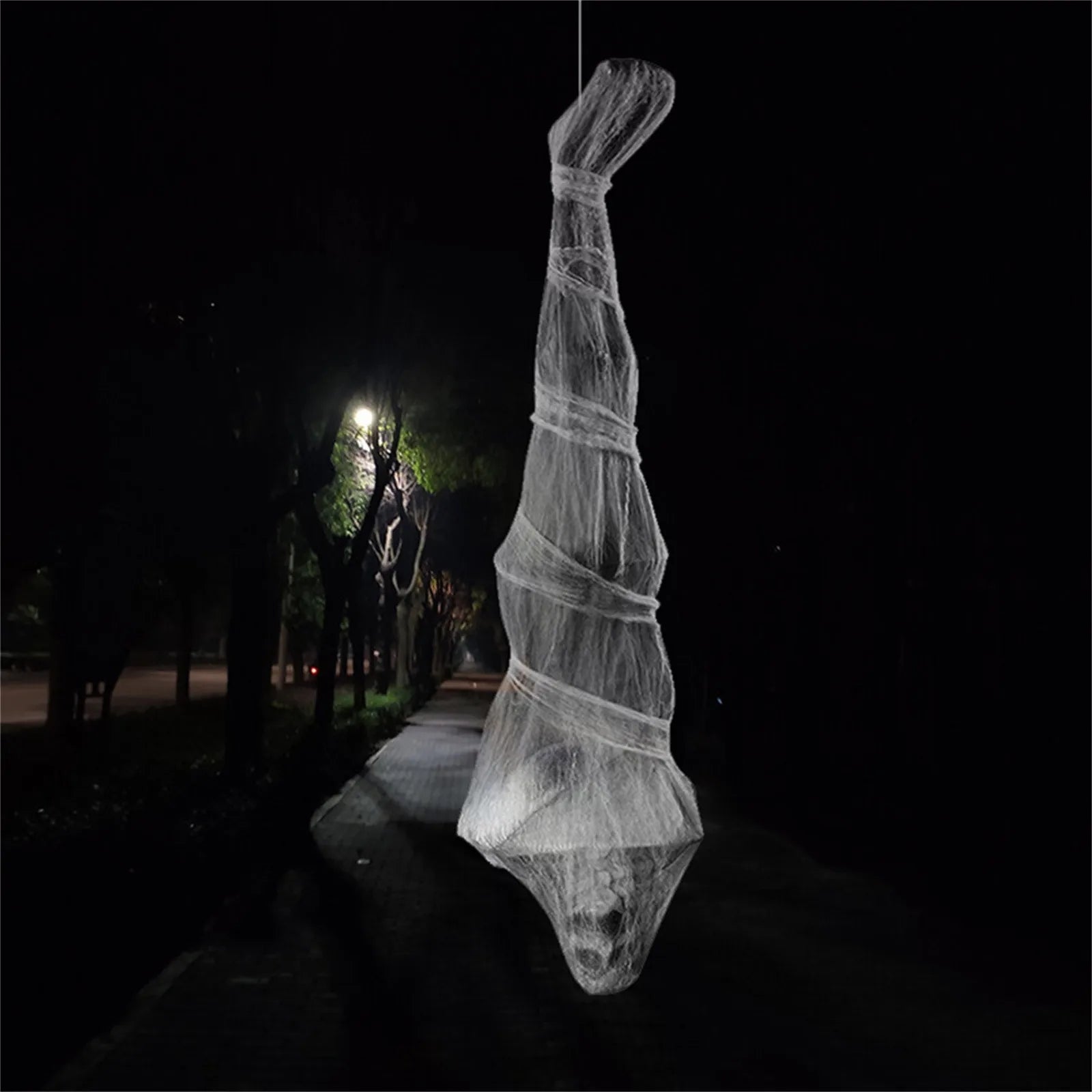 Halloween 72 Inch Life Size Hanging Creepy Cocoons Corpse Upside Down Ghost Scary Mummy Decoration Party Home Ornament Props New