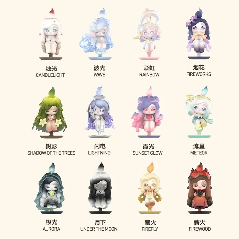 POPMART CHAKA Light Sprite Series Kawaii Anime Action Figure Blind Box - Surprise Mystery Doll for Girls Unique Gift Item