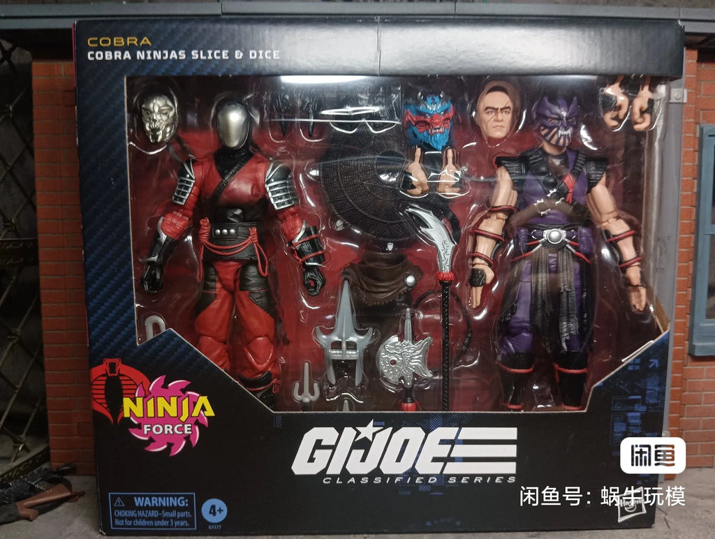 In Stock G.I. Joe GI Joe Classified Series 6" 160 Ninja Force Cobra Ninjas Slice & Dice 2pc Action Figure Model Toy Hobby Gift