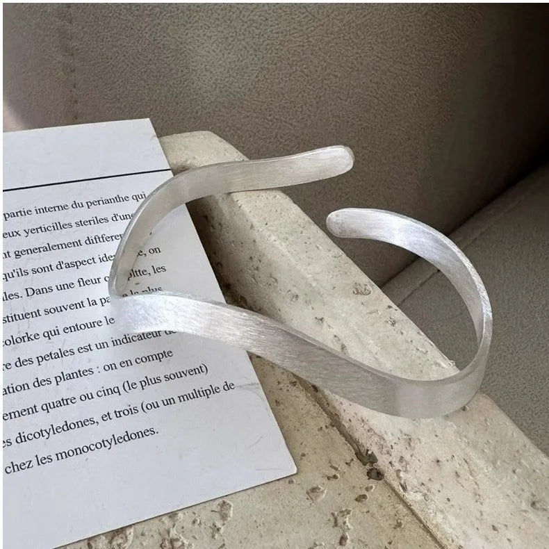 925 Sterling Silber Armband Armreif Vintage Offenes Schloss Geometrische Punk Für Frau Mädchen Mode Schmuck Geschenk Dropship Großhandel