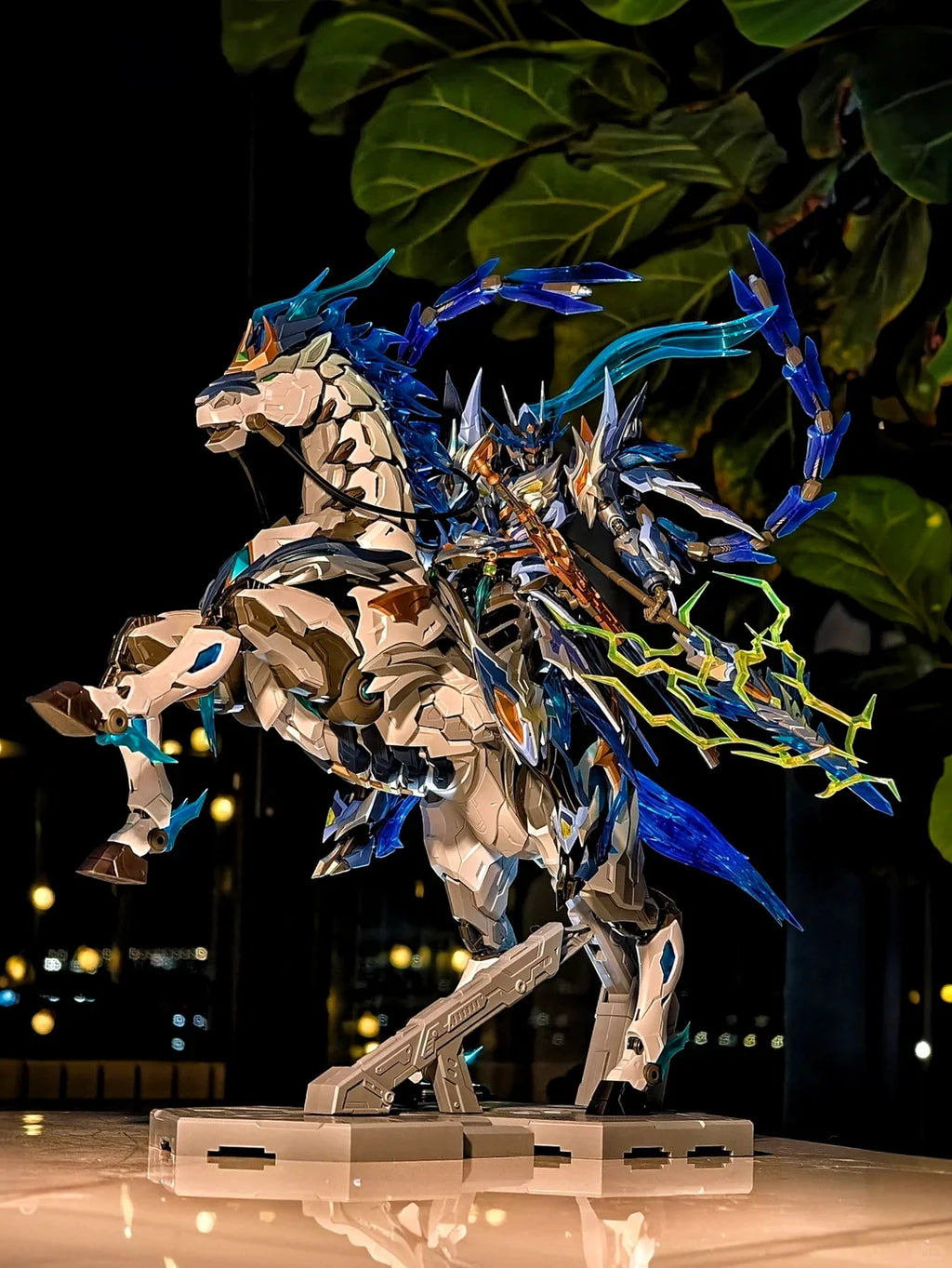 In Stock Zhao Yun Mecha Model With Mount Alloy Frame Full Action Figure Guochuang Assembly Model Collectible Gift