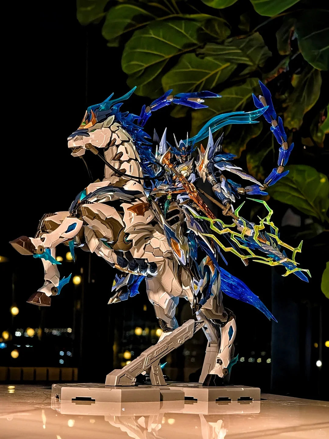 In Stock Zhao Yun Mecha Model With Mount Alloy Frame Full Action Figure Guochuang Assembly Model Collectible Gift