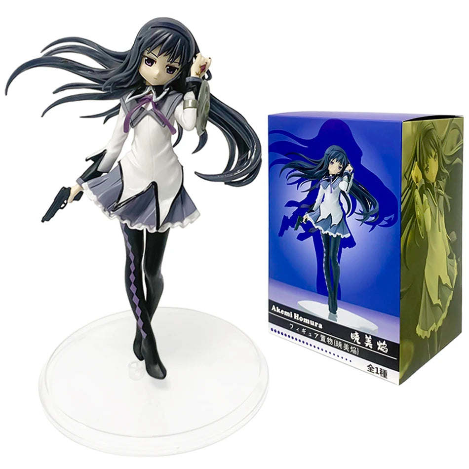 Anime Puella Magi Madoka Magica Figur 17cm Akemi Homura Action Figural Pvc Modell Kawaii Dekoration Puppe Kinder Spielzeug Weihnachtsgeschenk