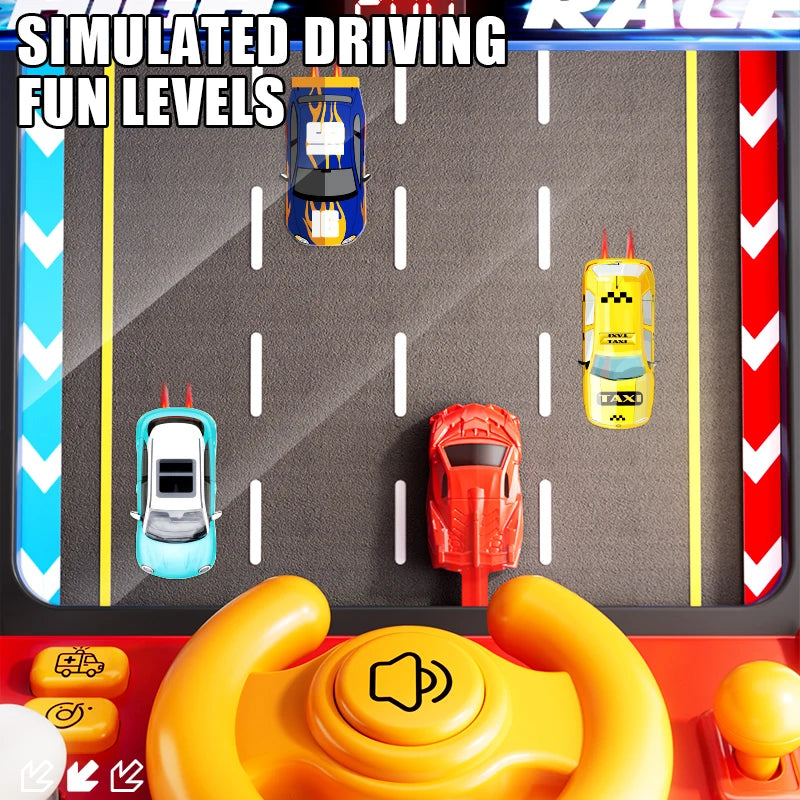 Children Car Machine Coin Racing Breakthrough Funny Table Toy With light Sound Kids Toys Party Game Educational Boy Gift