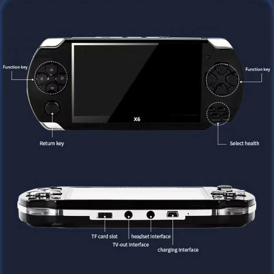 Handheld Portable Retro Video Game Console Videogame Arcade Player for Children Mini Machine Emulator Retrogame Gaming Station