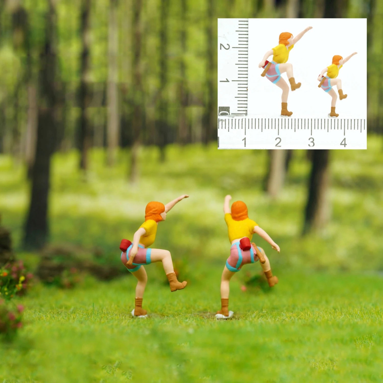 1/64 Miniature Figure Sports Climbing Climber Model Collectible 1/87 Minifigures DIY Garage Scene Decoration Micro-landscape