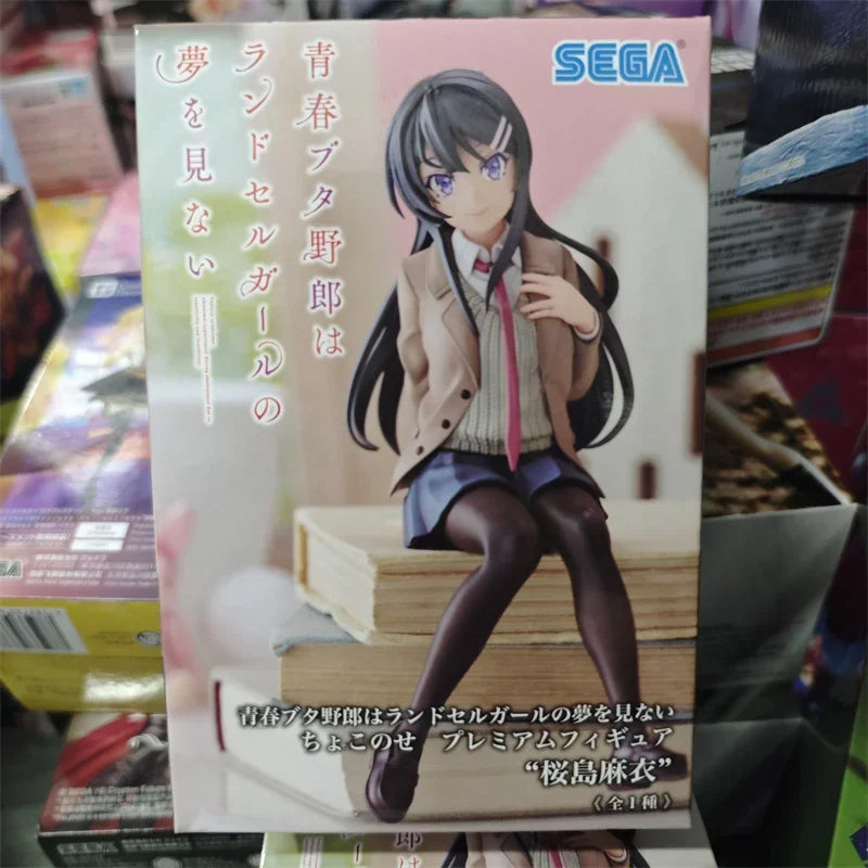 Original SEGA Luminasta Sakurajima Mai Koga Tomoe Kawaii Anime Figur aus PVC, Sammlerstück, Geschenkidee, Dekoration, Puppe