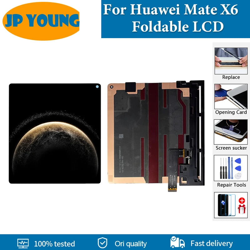 7.93" Original OLED For Huawei Mate X6 Foldable LCD ICL-AL10 ICL-LX9 LCD Display Touch Screen Digital Assembly Replacement Parts