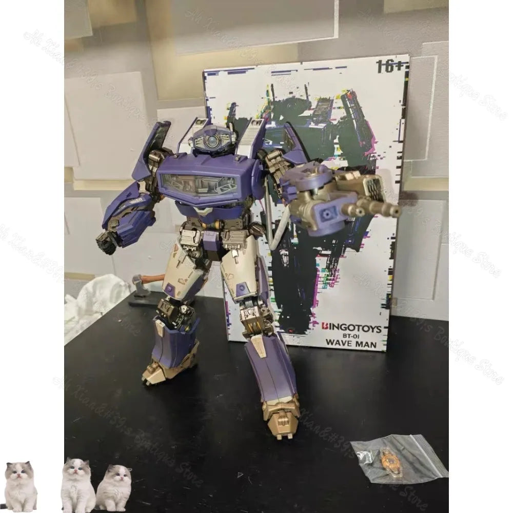 24-hour shipping Transformed toys Bingotoys BT-01 BT01 Silenced Vibration Wave Man Action Figure Toy Collection Gift