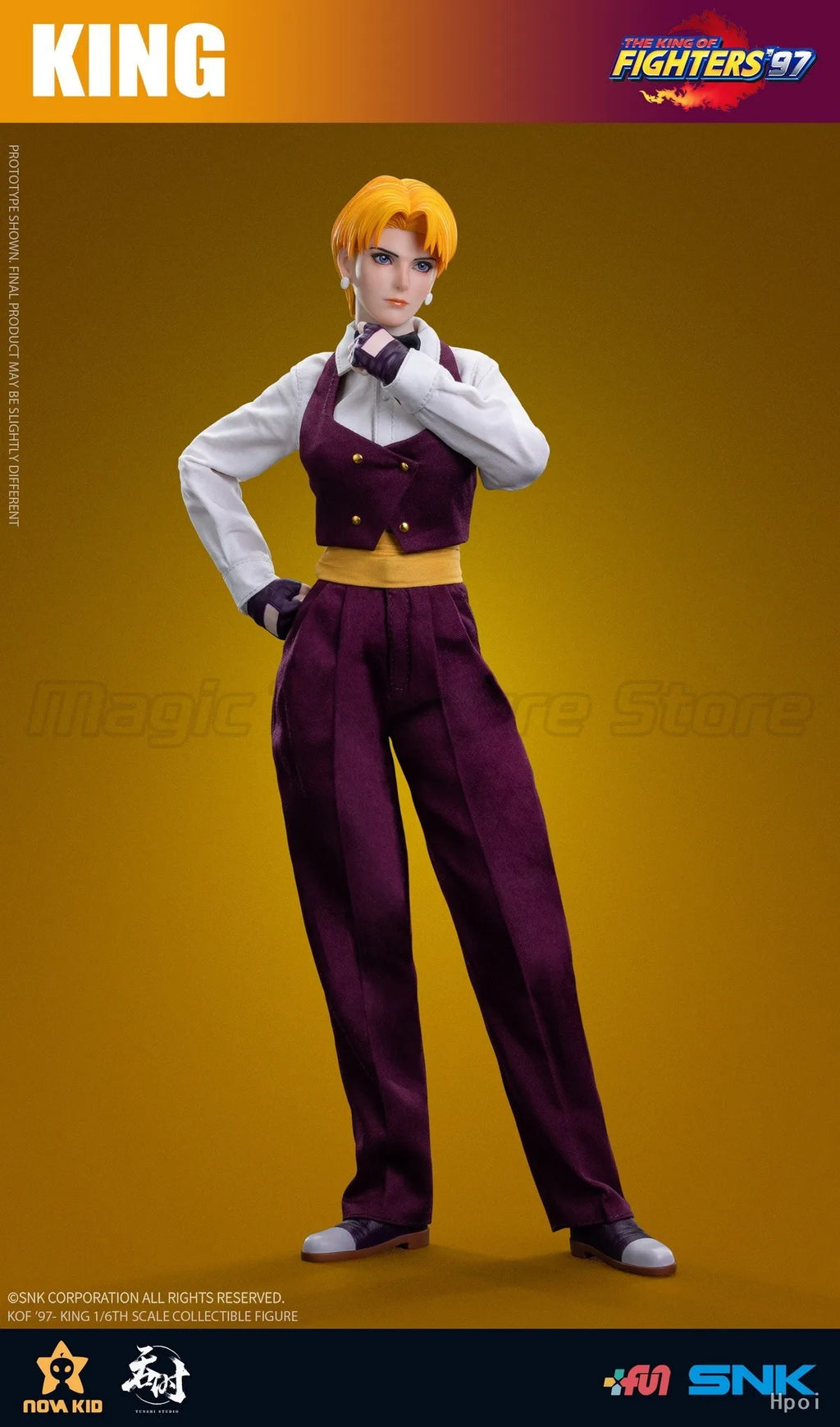 【MT】Original Tun Shi Studio THE KING OF FIGHTERS '97 King 1/6 Action Figure Model Toys Gifts