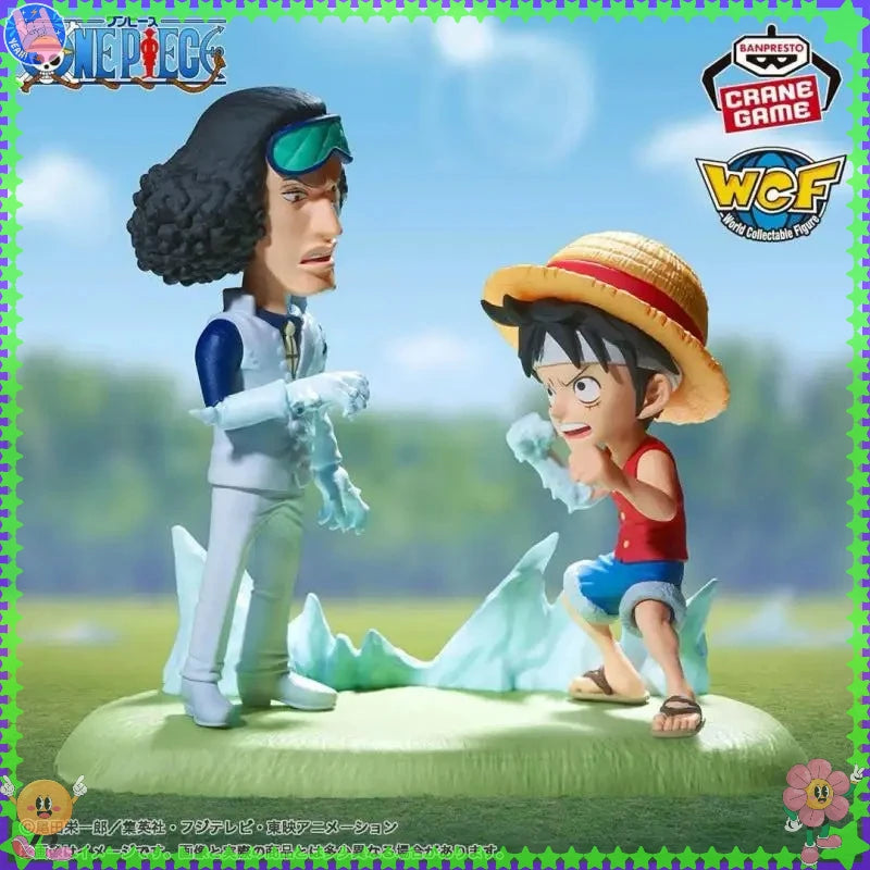 Genuine Bandai Banpresto One Piece Wcf Vol.16 Luffy Vs Kuzan PVC Figure Model Character Model Toy Gift Collection