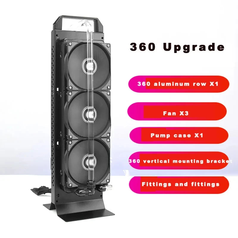 Externes Computer-Wasserkühlungsset, Reservoir- und Pumpenkombination 240/280/360-Kühler, CPU- und Grafikkarten-Wasserkühlungsset