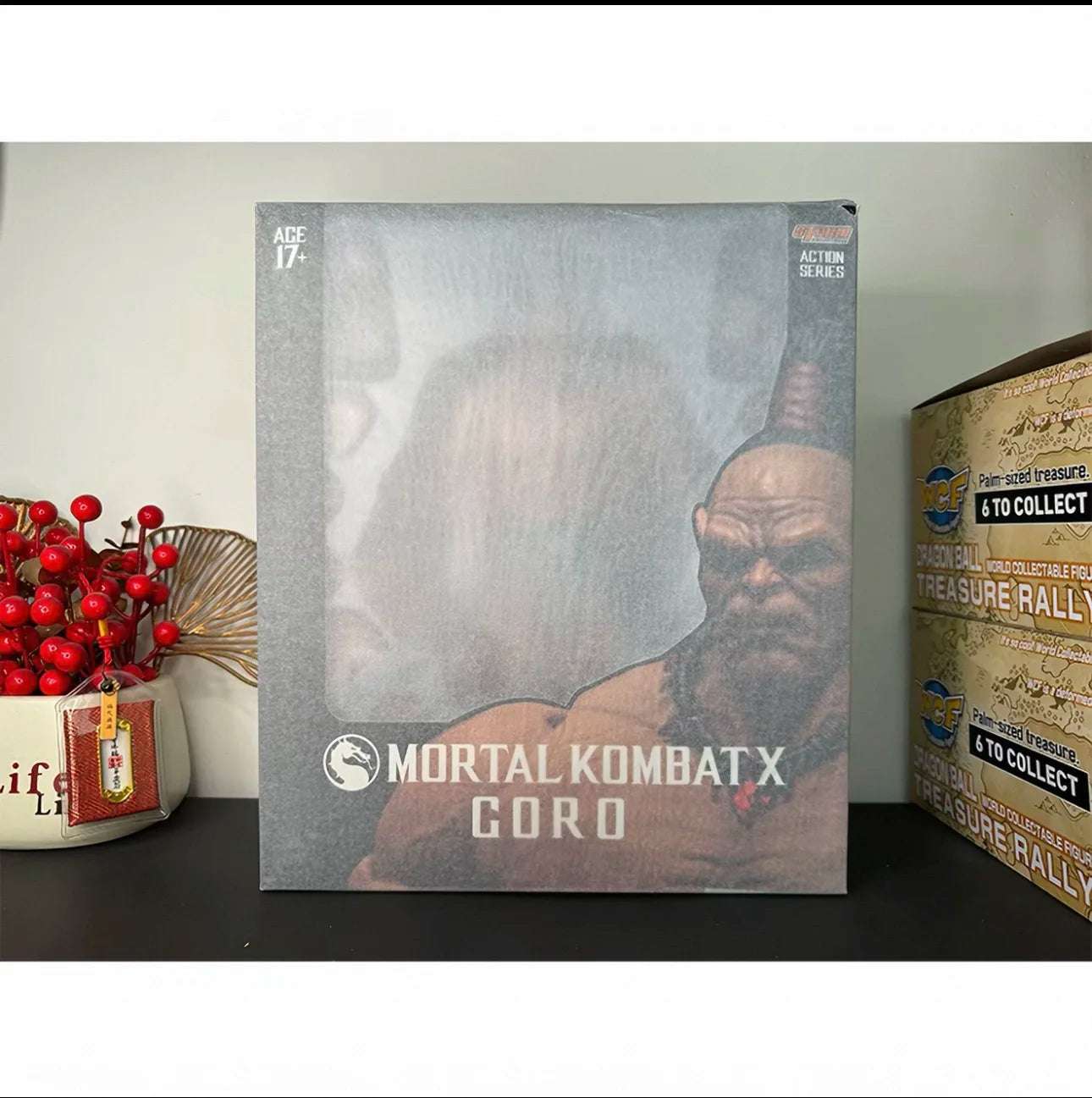 Original Storm Toys 1/12 Mortal Kombat X Goro Three-Head Configuration Hot Blood Anime Action Figures Model Toy Boys' Toy Gift