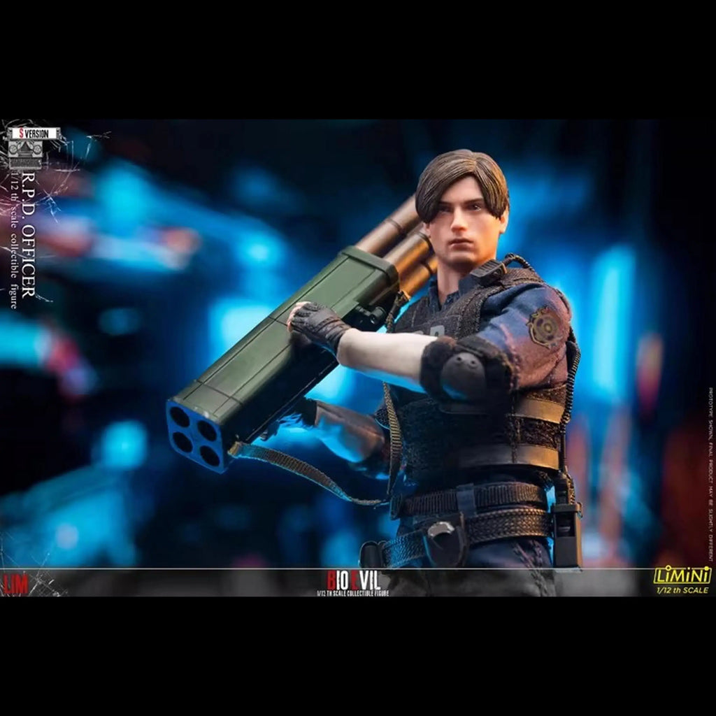 New Genuine Limtoys Resident Evil Leon Rpd Officer 1/12 Scale Action Figure In Stock