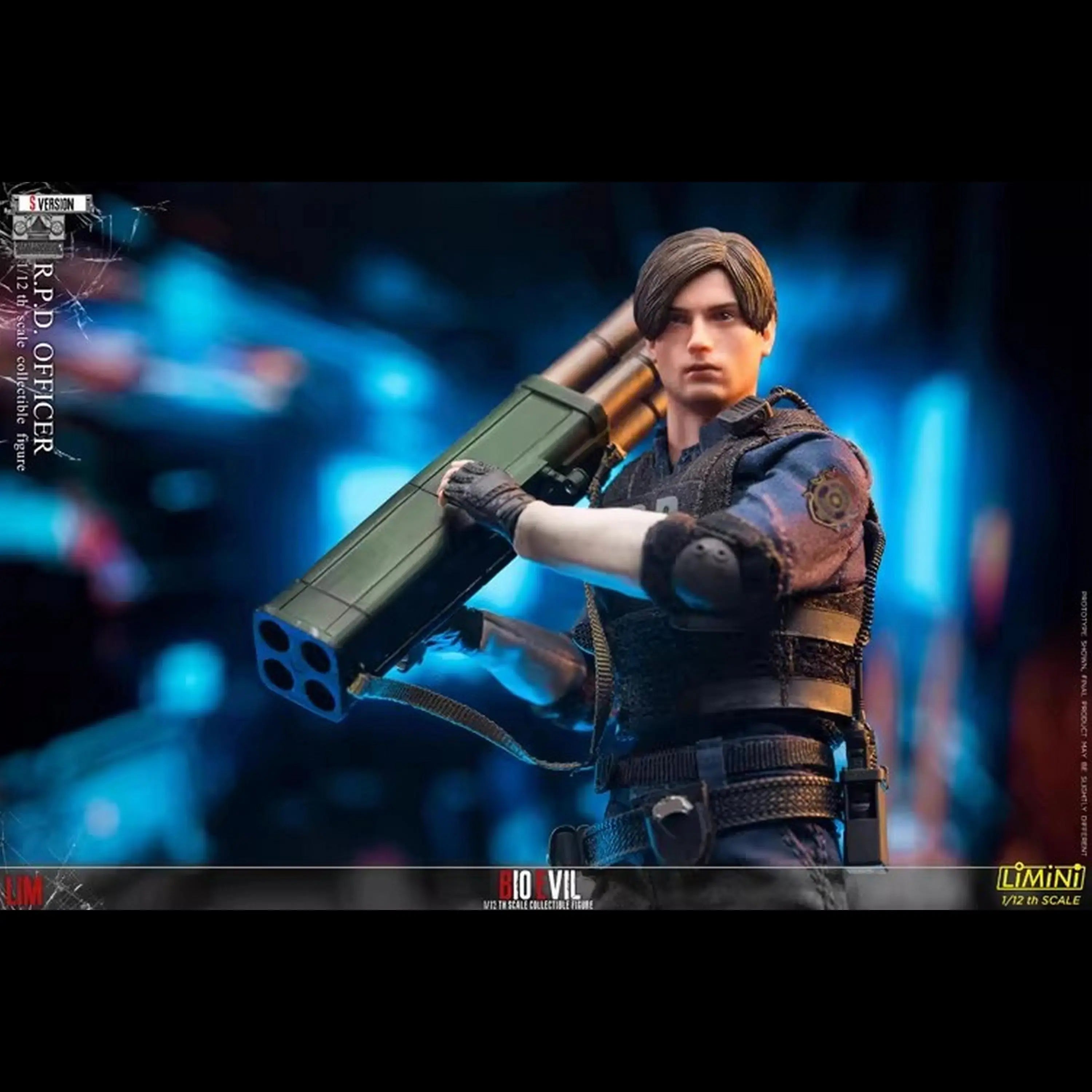 New Genuine Limtoys Resident Evil Leon Rpd Officer 1/12 Scale Action Figure In Stock