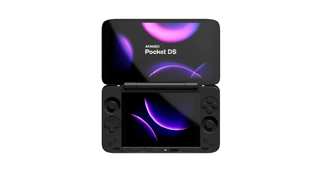 AYANEO Pocket DS Game Console 7" 1080P 165Hz OLED Screen 8000mAh Portable Android Handheld Console Dual Screen Flip Game Machine