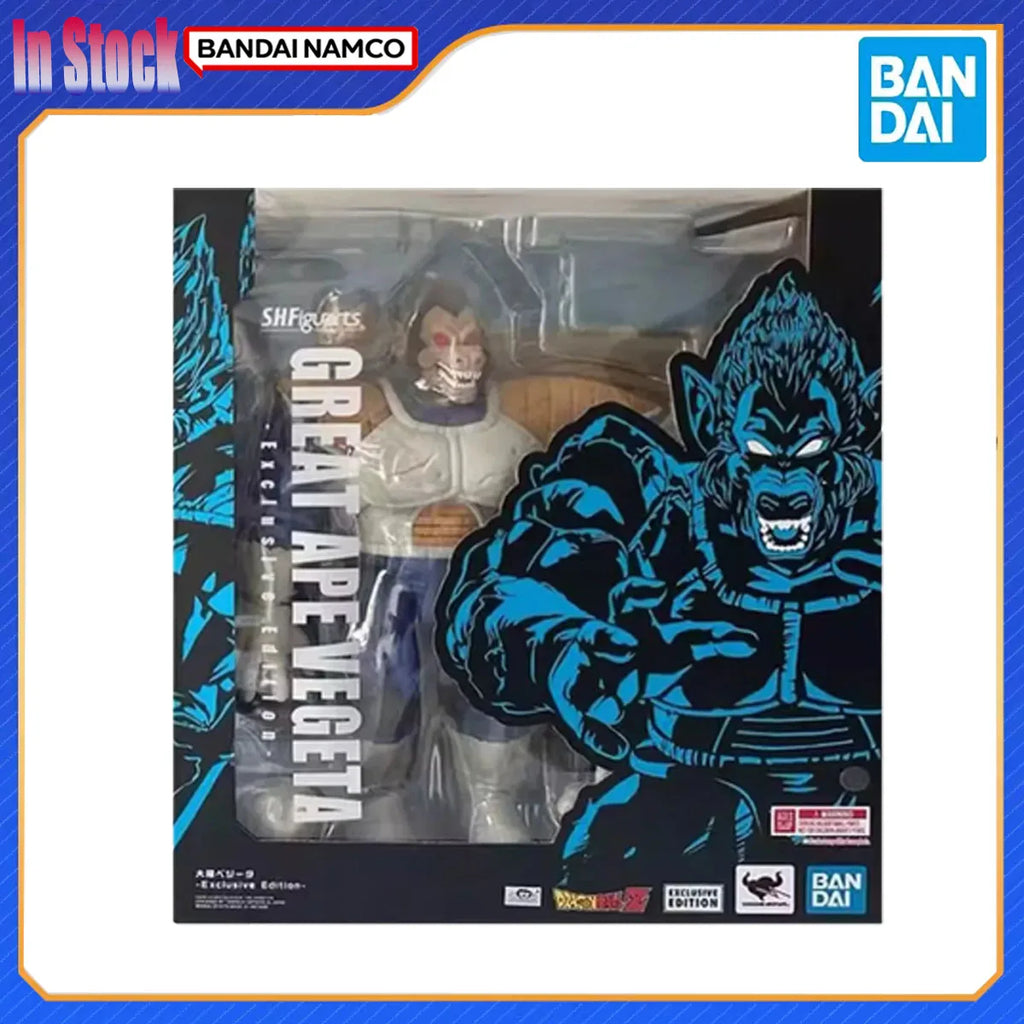 Bandai Genuine Original Dragon Ball Model Kits SHF Anime Figures Great Ape Vegeta - Exclusive EditionAction Figure Model Kits