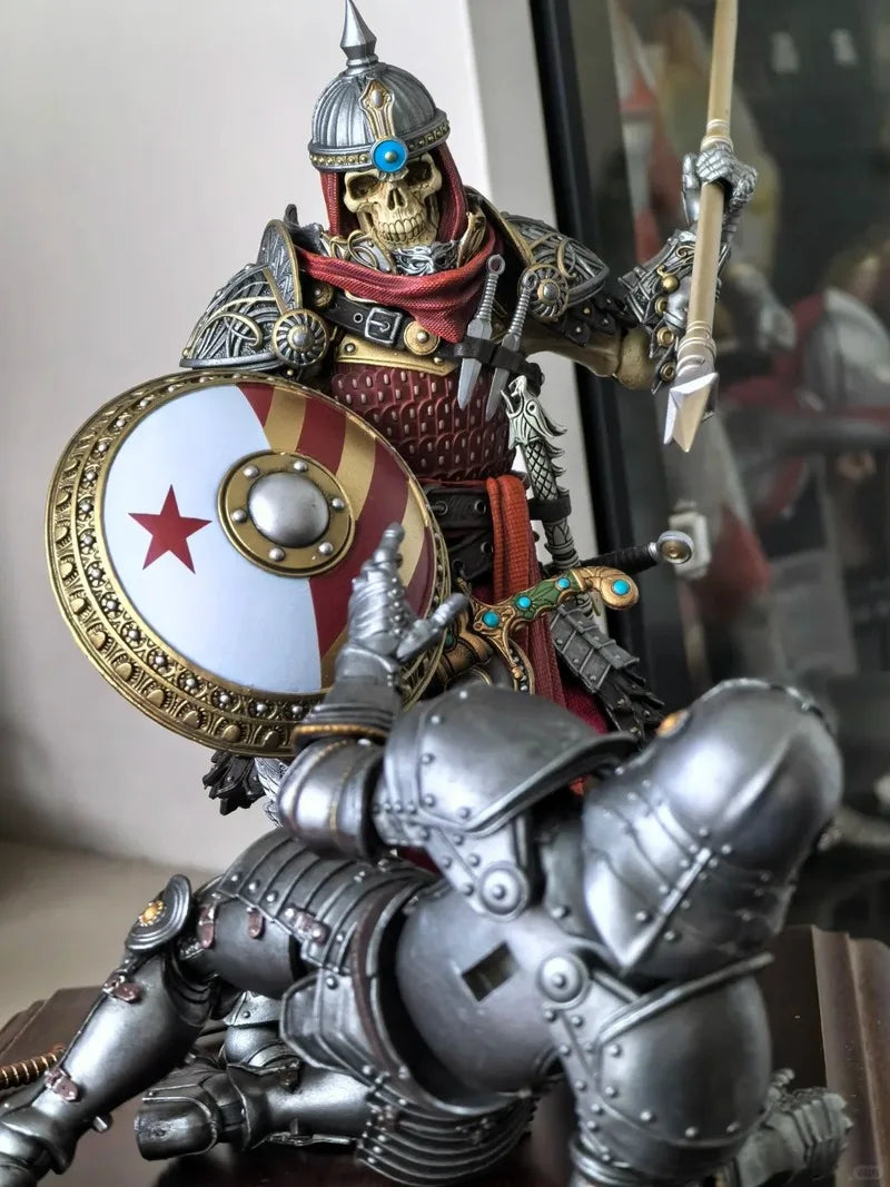 Four Horsemen Studios Mythic Legions Undead Skeleton Spearman Warrior Action Figure With Replaceable Accessories For Collectors
