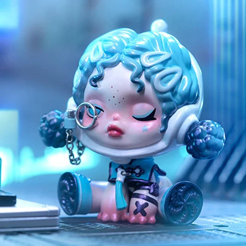 POP MART Skullpanda City of Night Series Blind Box Toys Kawaii Anime Action Figure Caixa Caja Mystery Box Dolls Girls Gift