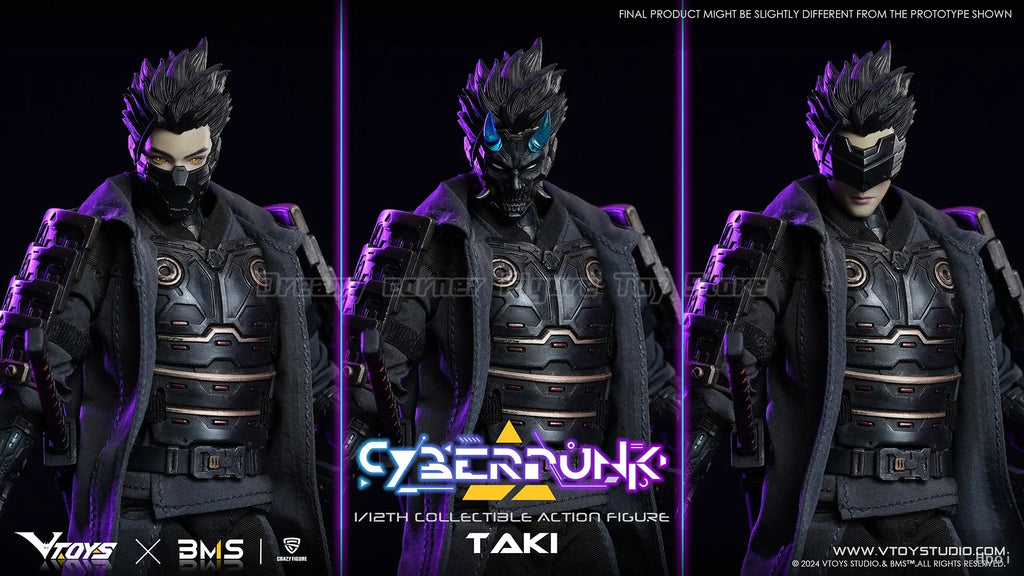 【In Stock】Original VTOYS Cyberpunk Samurai:Taki 1/12 Action Figure Model Toys Collection