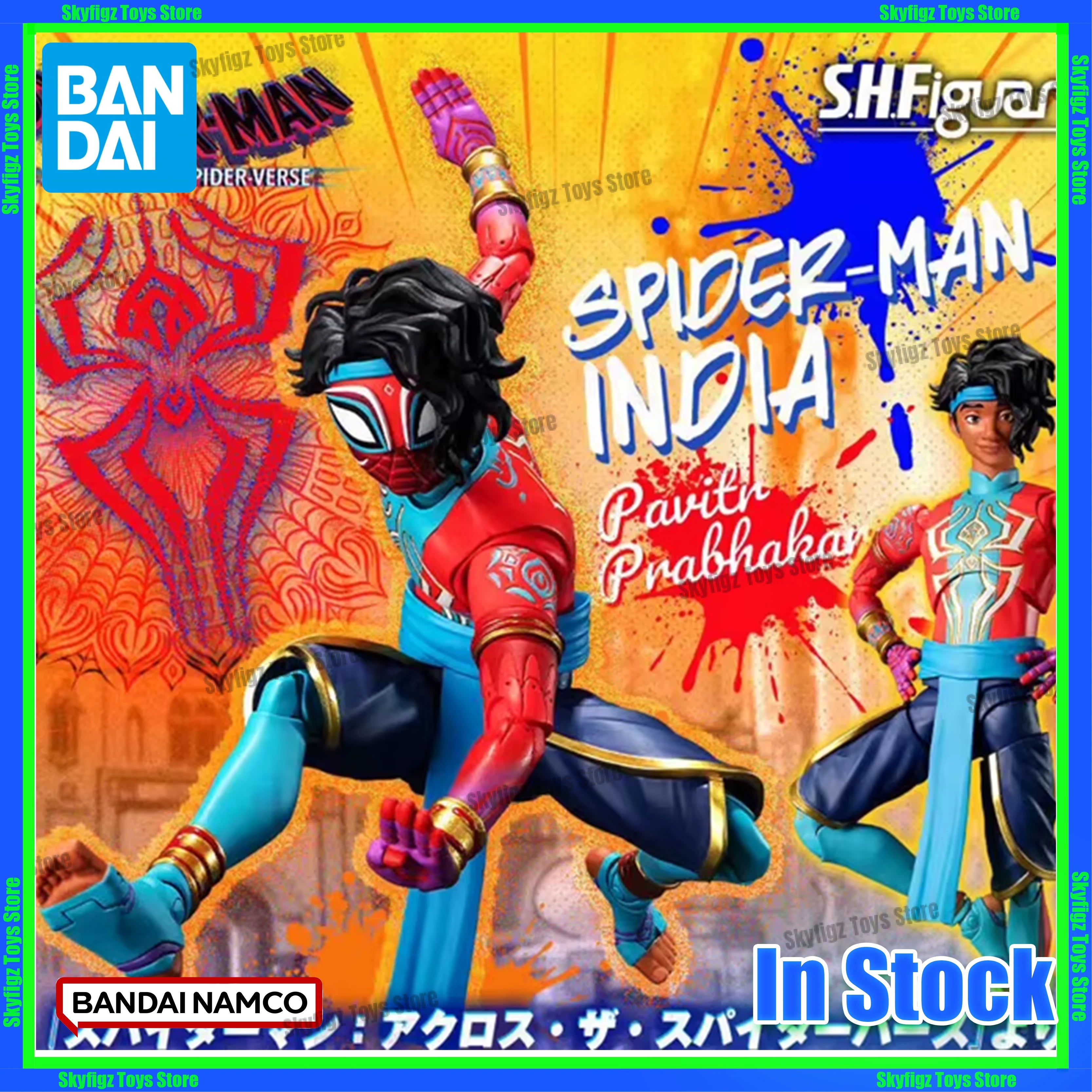 In Stock Bandai PB SHF Spider-Man Indian Spider-Man Parallel Universe 2 Across The Universe Movable Collection Gift
