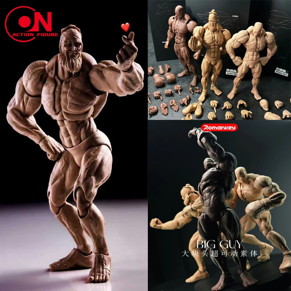 Romankey X COWL UMS003 1/12 Big Guy Super Flexible Joint Body Strong Muscle Male Soldier Action Figure Body for Collection