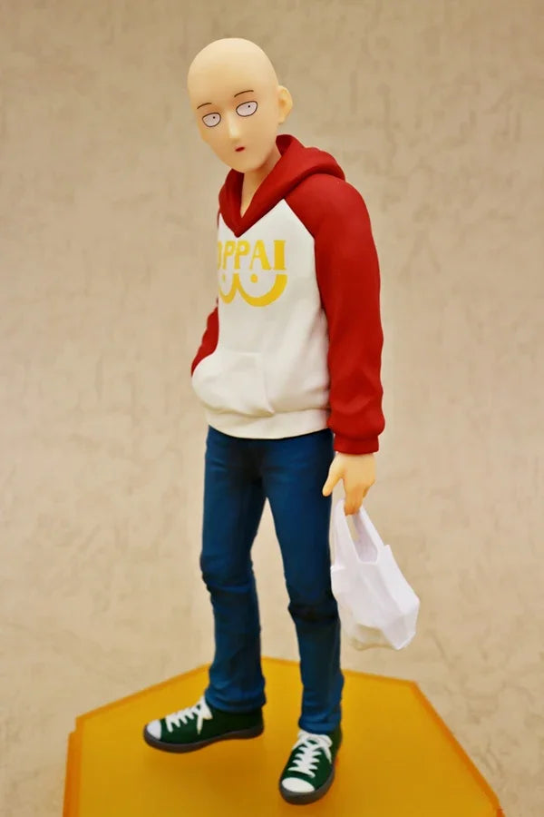 19cm POP UP PARADE One Punch Man Garou Anime Figure One Punch Man Saitama OPPAI Hoodie Action Figure Collection Model Doll Toys