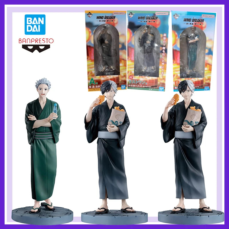 Genuine Brand New and Unopened Bandai Banpresto Ichiban Kuji Wind Breaker Decoration Anime Action Figures Model Gift Decoration