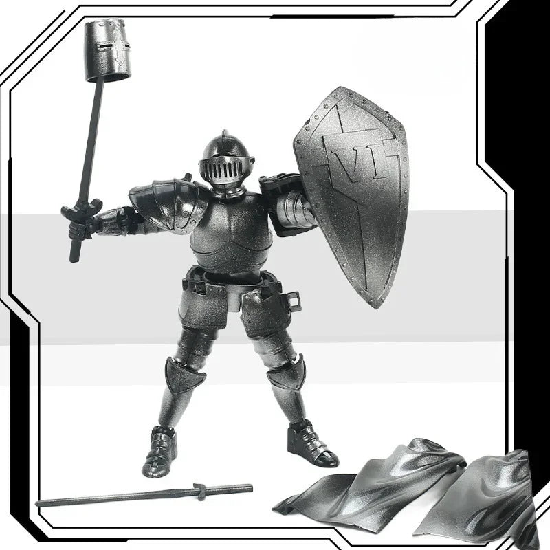 Medieval Knight  Lucky 13 Doll Figure Movable Joint Puppet Joint Building Block 3D Assembled Boy Toys Gifts Building Blocks Kids