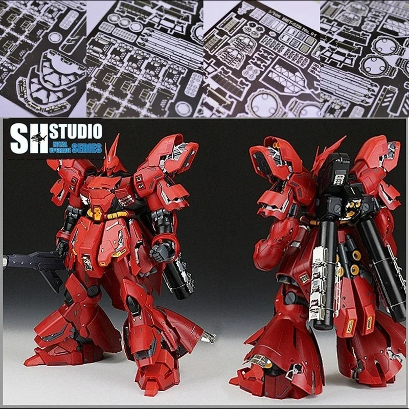 SH STUDIO for Gundam  1/100 MG SAZABI Ver.Ka Etching Upgrade Special Metal Action Figure Model Detail Modification Repair