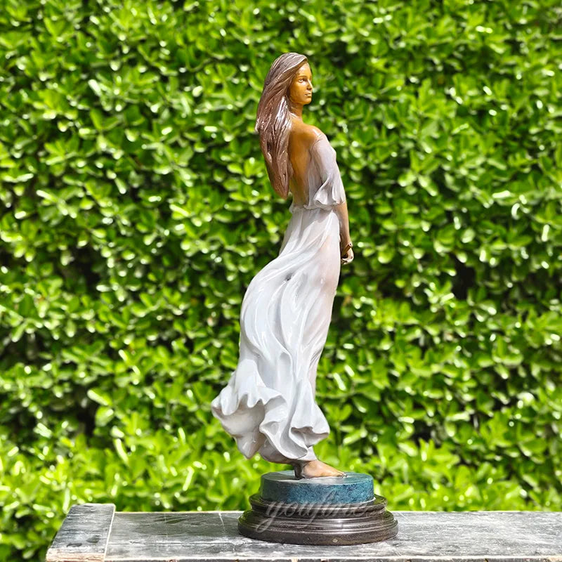 70 cm Schöne Luo Li Rong Bronzeskulptur Bronze Hübsche Dame Statue Berühmte Sexy Weibliche Skulptur Für Wohnkultur Großes Kunsthandwerk