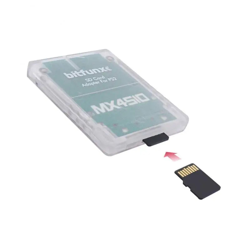 Multifunctional Memory Card Adapter for PS2 MX4SIO SIO2SD Portable Card Reader for PS2 Game Consoles + 32MB 64MB FMCB Card