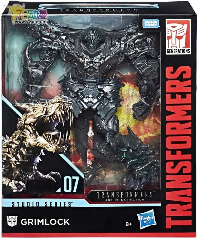 In Stock Hasbro Transformed Toys SS07 Grimlock Studio Series Movie 4 Leader Level L Robotic Dinosaur Robot Model Action Figures