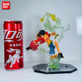 New One Piece Anime Figure Fire Fist Luffy Ace Sanji Battle Model Dolls PVC sabo Action Figurine Zoro Ghost Three-Knife Toys