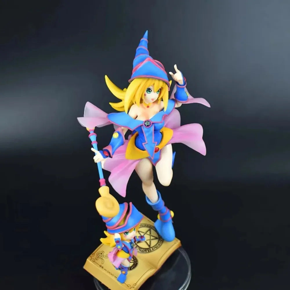 Yu-Gi-Oh! Anime Figures 28cm Yugioh Mana Dark Magician Girl Statue Doll Pvc Figurine Model Collection Cute Decoration Toys Gift