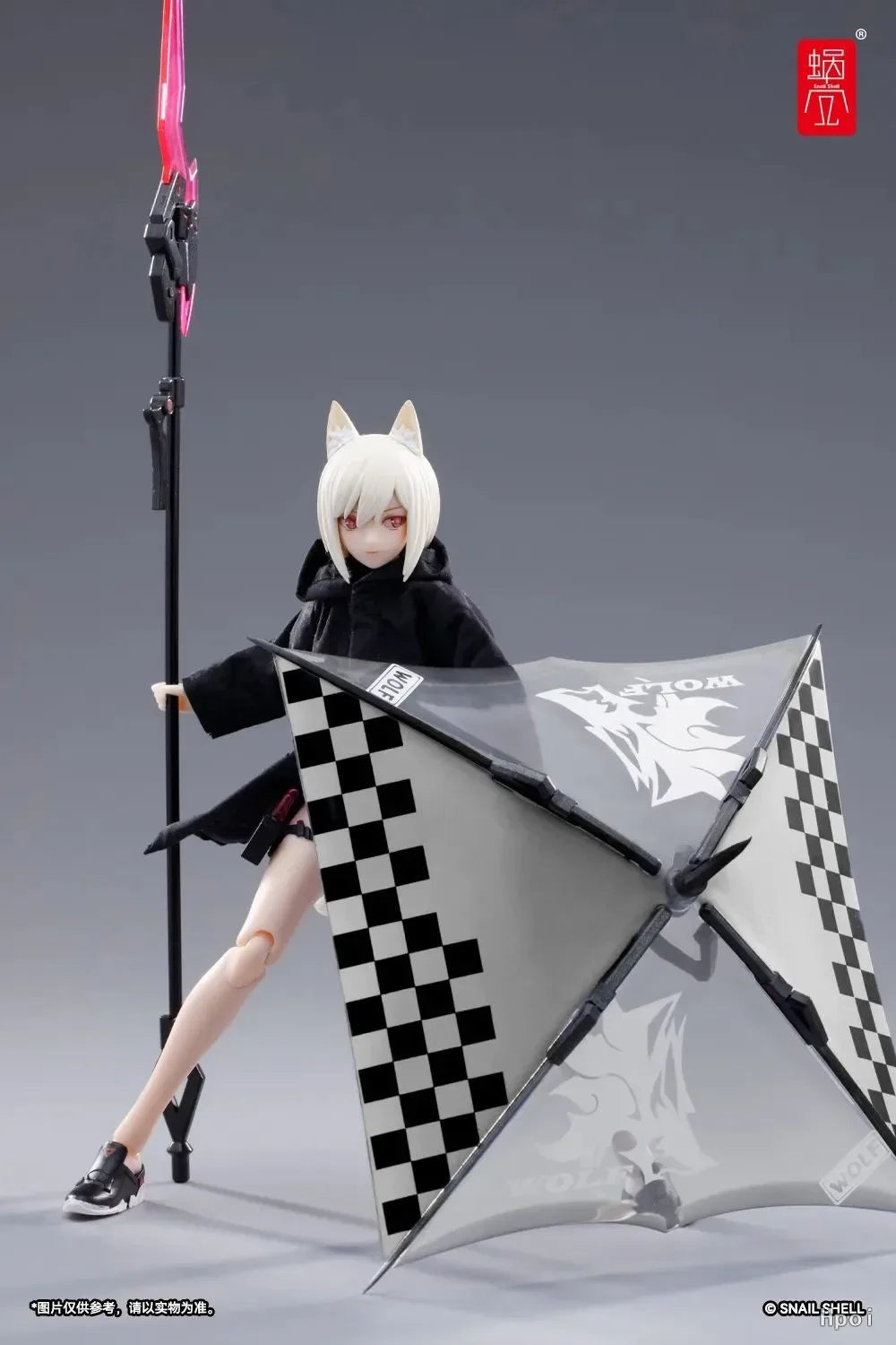Snail Shell Wasp Three-leaf Wolf Girl Ghost Assassin Miu Ke Saori Toki Sakura Machine Girl Anime Action Figure Model Toys Gifts