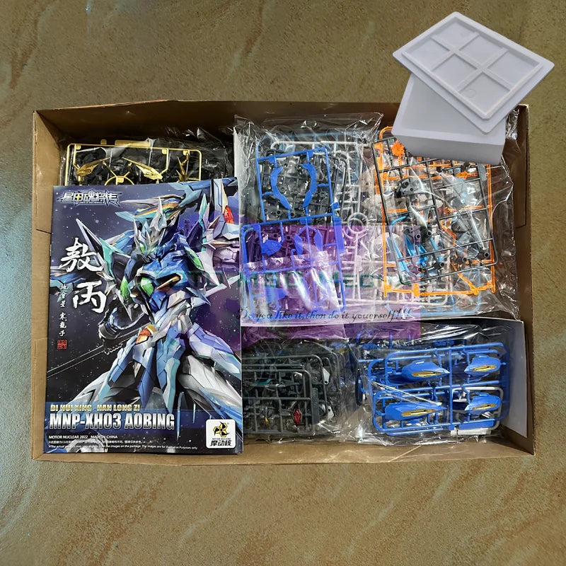Mecha AoBing NeZha NP-XH03/04 MG 1/100 Алуминиева скелетна сглобка Модел Аниме Екшън Фигурка Робот Комплекти Играчки Подаръчен артикул