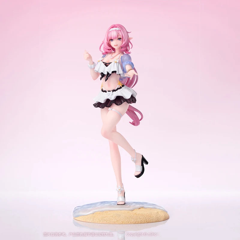 Genuine Game Honkai Impact 3 Elysia Figure 1/8 Anime Ornament Summer Rhapsody Action Figurine Cute Model Girl Doll Xmas Gift